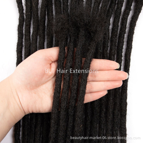 Low price China factory handmade 100% human hair dreadlock extensions dreadlocks hair dreadlock products